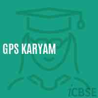 Gps Karyam Primary School Logo