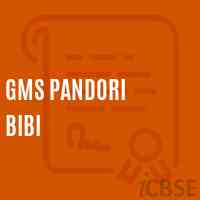 Gms Pandori Bibi Middle School Logo