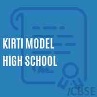 Kirti Model High School Logo
