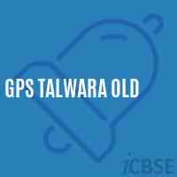 Gps Talwara Old Primary School Logo