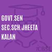 Govt.Sen Sec.Sch.Jheeta Kalan High School Logo