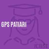 Gps Patiari Primary School Logo