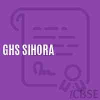 Ghs Sihora High School Logo