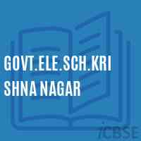 Govt.Ele.Sch.Krishna Nagar Primary School Logo
