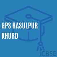 Gps Rasulpur Khurd Primary School Logo
