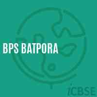 Bps Batpora Primary School Logo