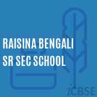 Raisina Bengali Sr Sec School Logo
