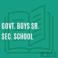 Govt. Boys Sr. Sec. School Logo