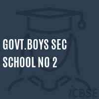Govt.Boys Sec School No 2 Logo