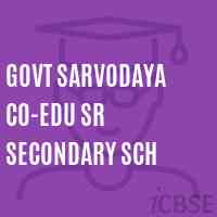 Govt Sarvodaya Co-Edu Sr Secondary Sch School Logo