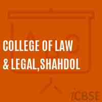 College of Law & Legal,Shahdol Logo