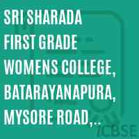 Sri Sharada First Grade Womens College, Batarayanapura, Mysore Road, Bangalore-26 Logo