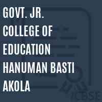 Govt. Jr. College of Education Hanuman Basti Akola Logo