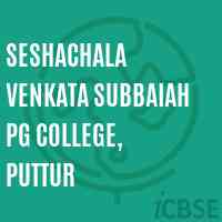 Seshachala Venkata Subbaiah PG College, Puttur Logo