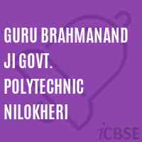 Guru Brahmanand Ji Govt. Polytechnic Nilokheri College Logo