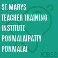 St.Marys Teacher Training Institute Ponmalaipatty Ponmalai Logo