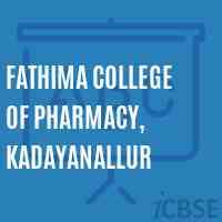 Fathima College of Pharmacy, Kadayanallur Logo