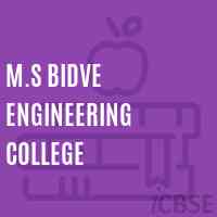 M.S Bidve Engineering College Logo