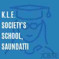 K.L.E. Society'S School, Saundatti Logo