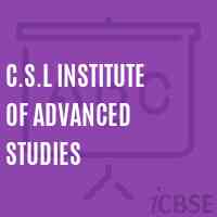 C.S.L Institute of Advanced Studies Logo