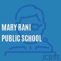Mary Rani Public School Logo