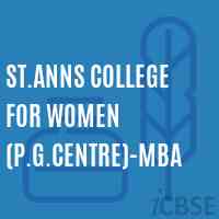St.Anns College For Women (P.G.Centre)-Mba Logo