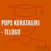 Pups Koratagiri - Telugu Primary School Logo
