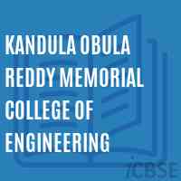 Kandula Obula Reddy Memorial College of Engineering Logo