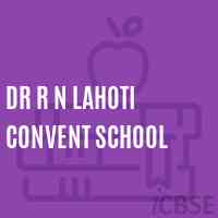 Dr R N Lahoti Convent School Logo
