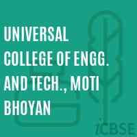 Universal College of Engg. and Tech., Moti Bhoyan Logo