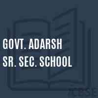 Govt. Adarsh Sr. Sec. School Logo