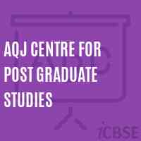 Aqj Centre For Post Graduate Studies College Logo