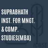 Suprabhath Inst. For Mngt. & Comp. Studies(Mba) College Logo