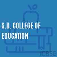 S.D. College of Education Logo
