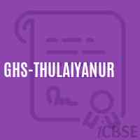 Ghs-Thulaiyanur Secondary School Logo