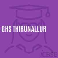 Ghs Thirunallur Secondary School Logo
