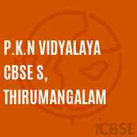 P.K.N Vidyalaya Cbse S, Thirumangalam School Logo
