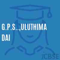 G.P.S..,Uluthimadai Primary School Logo