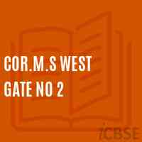Cor.M.S West Gate No 2 Middle School Logo