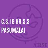 C.S.I G Hr.S.S Pasumalai High School Logo