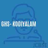 Ghs- Kodiyalam Secondary School Logo