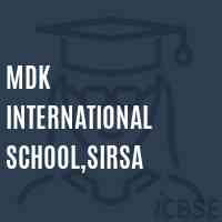 MDK International School,Sirsa Logo