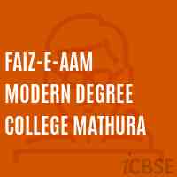Faiz-E-Aam Modern Degree College Mathura Logo