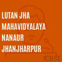 Lutan Jha Mahavidyalaya Nanaur Jhanjharpur College Logo