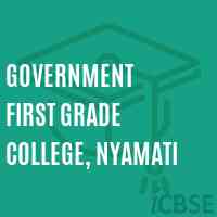 Government First Grade College, Nyamati Logo