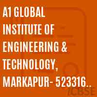 A1 Global Institute of Engineering & Technology, Markapur- 523316 (CC-7Y) Logo
