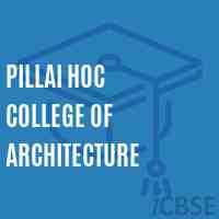 Pillai Hoc College of Architecture Logo
