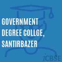 Government Degree Collge, Santirbazer College Logo