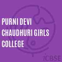 Purni Devi Chaudhuri Girls College Logo
