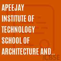 APEEJAY INSTITUTE OF TECHNOLOGY SCHOOL OF ARCHITECTURE AND PLANNING, GREATERÃƒâ€šÃ‚ NOIDA Logo